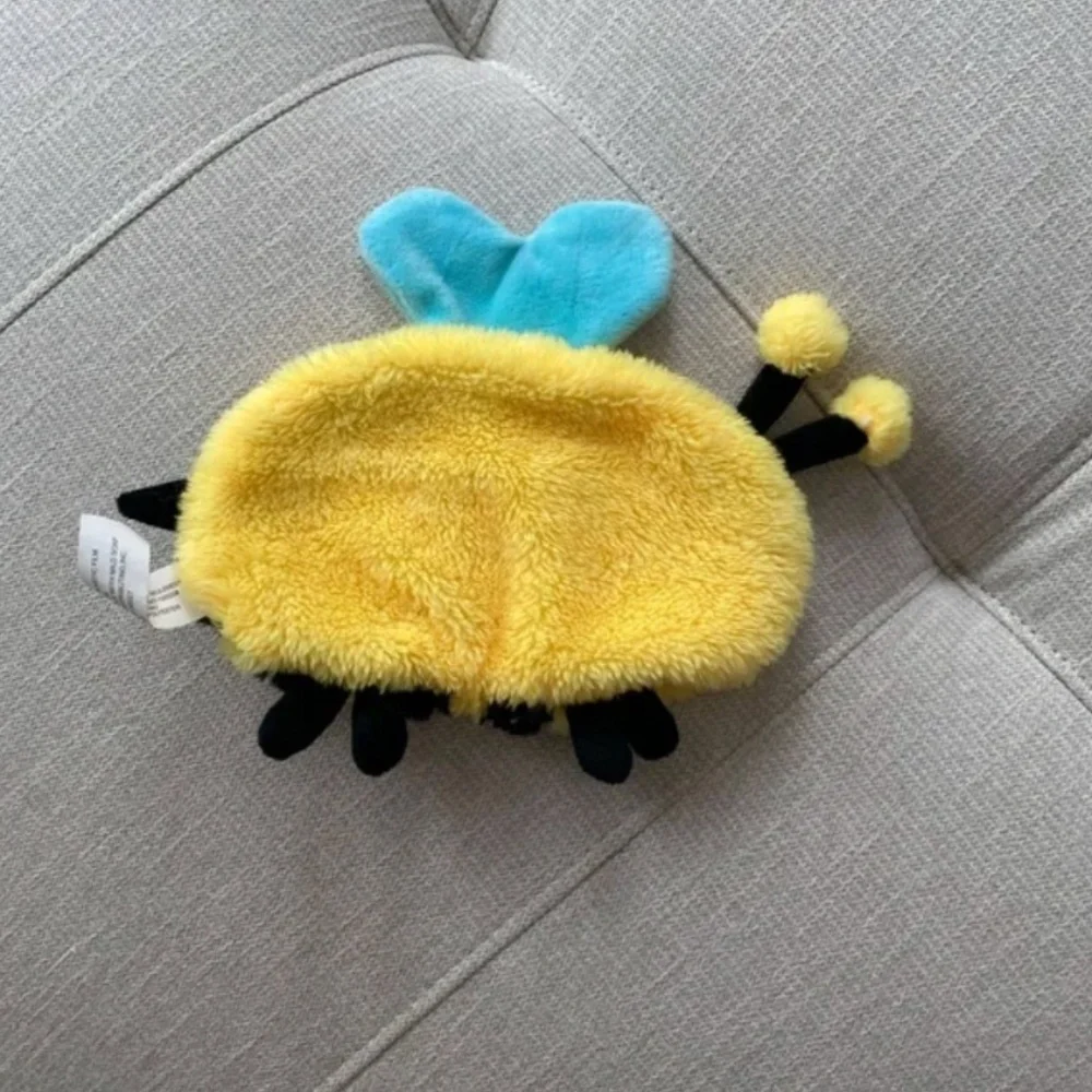 Plush Bee Crinkle Dog Toy